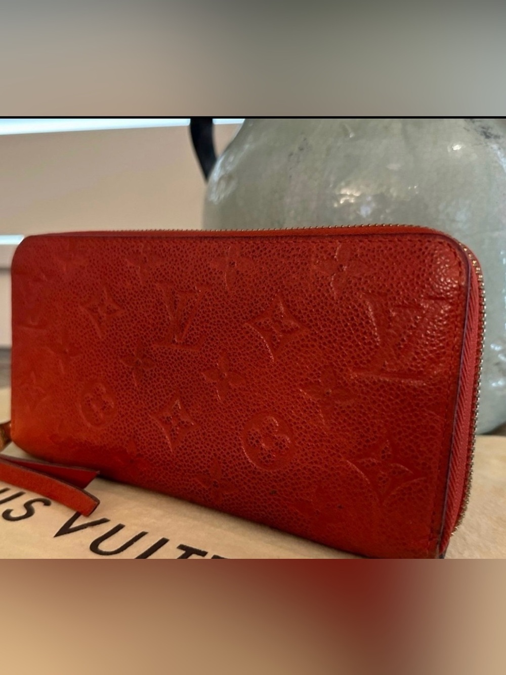 Louis Vuitton Empriente Monogram Red Zippy Long Wallet - Picture 3 of 11